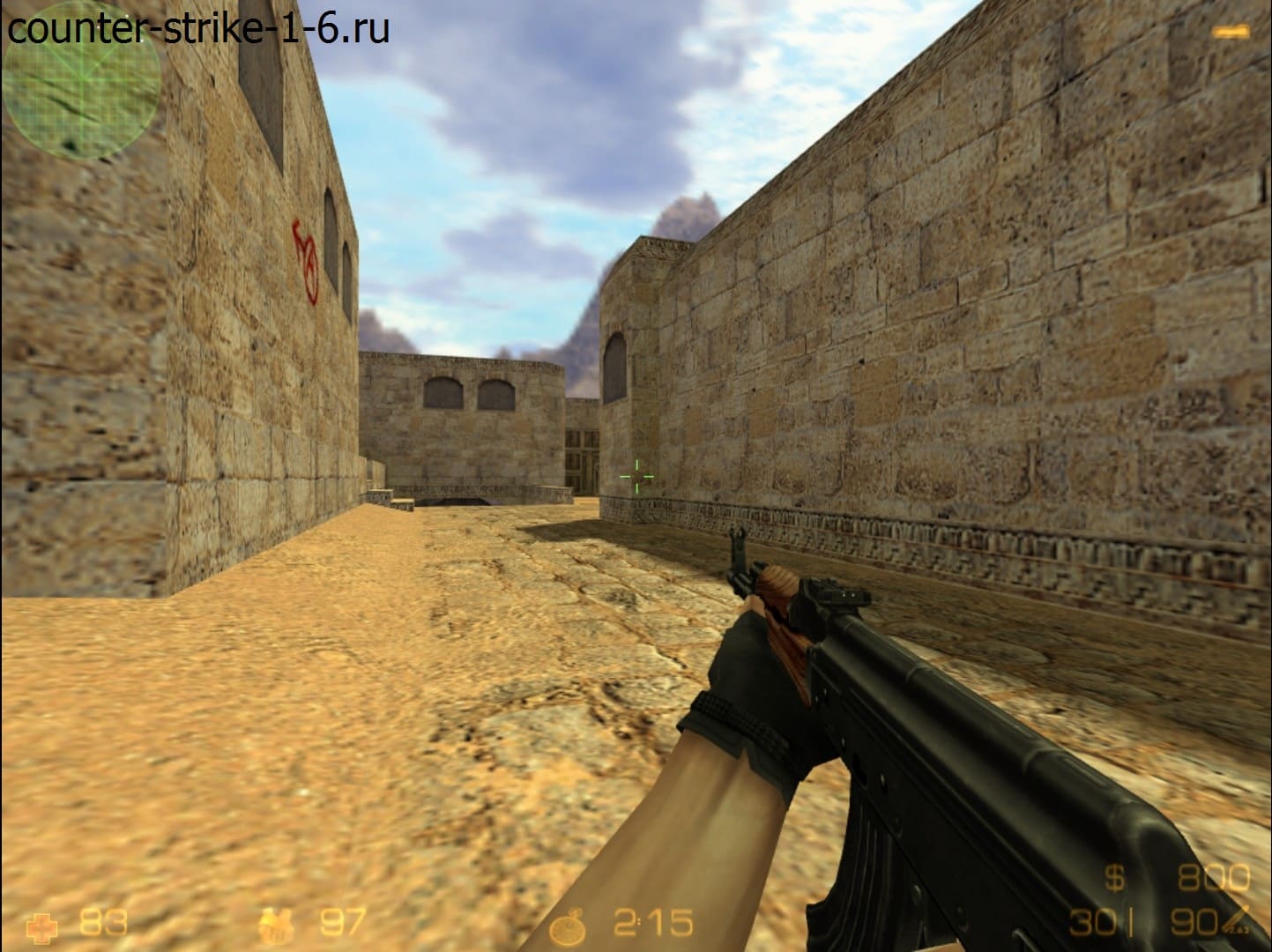 Ak-47 в сборке cs 1.6 Русский Спецназ