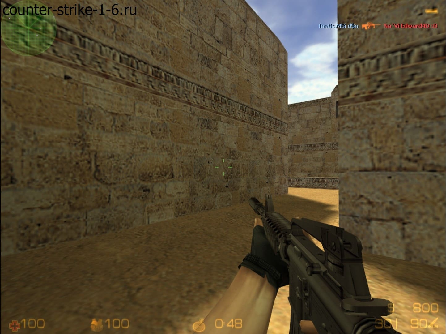 M4A1 в сборке кс 1.6 Русский Спецназ